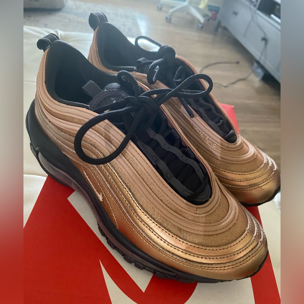 Nike Bronze Air Max 97 Sneakers Sleek Design